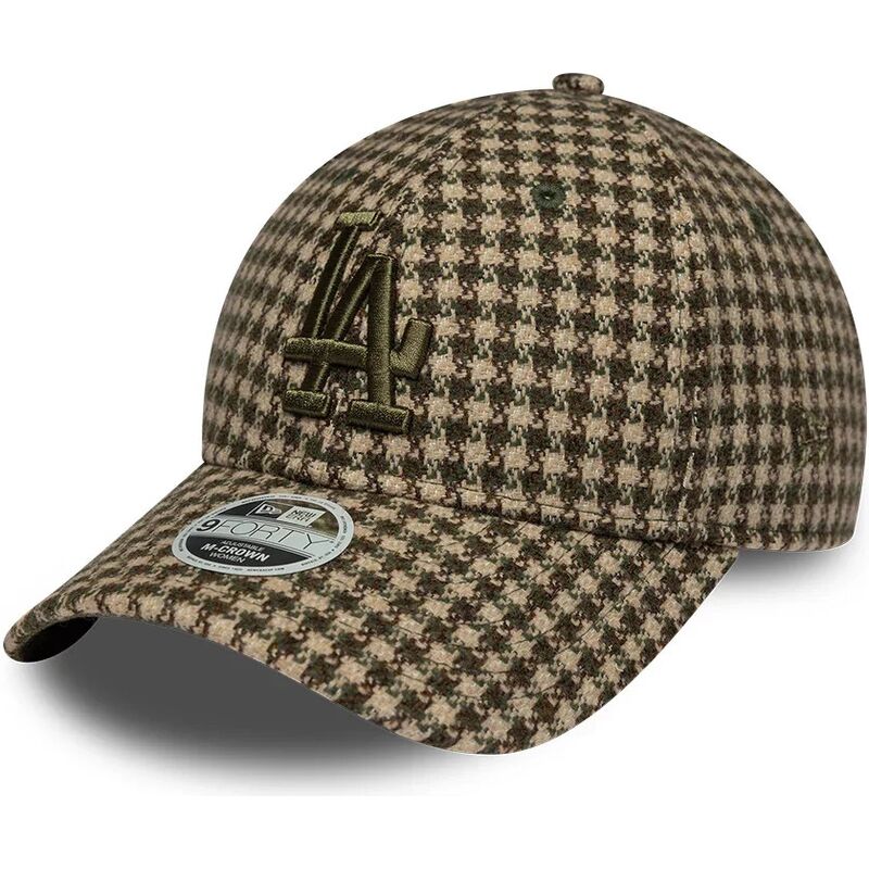 kasketter-buet-gron-justerbar-rem-9forty-m-crown-houndstooth-fra-los-angeles-dodgers-mlb-af-new-era
