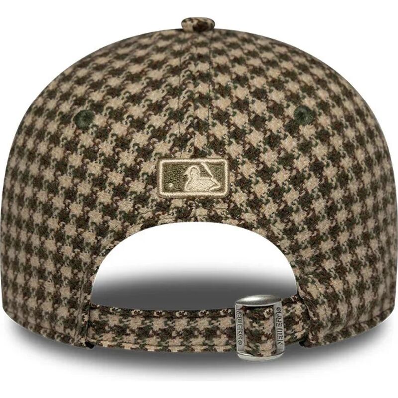 kasketter-buet-gron-justerbar-rem-9forty-m-crown-houndstooth-fra-los-angeles-dodgers-mlb-af-new-era