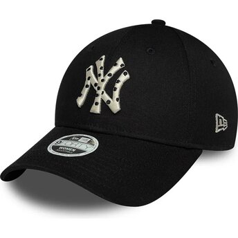 Kasketter buet sort justerbar rem 9FORTY Infill fra New York Yankees MLB af New Era