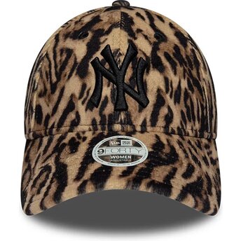 Kasketter buet leopard justerbar rem 9FORTY Ocelot Print fra New York Yankees MLB af New Era