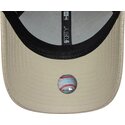 kasketter-buet-beige-justerbar-rem-9forty-pu-weave-fra-new-york-yankees-mlb-af-new-era