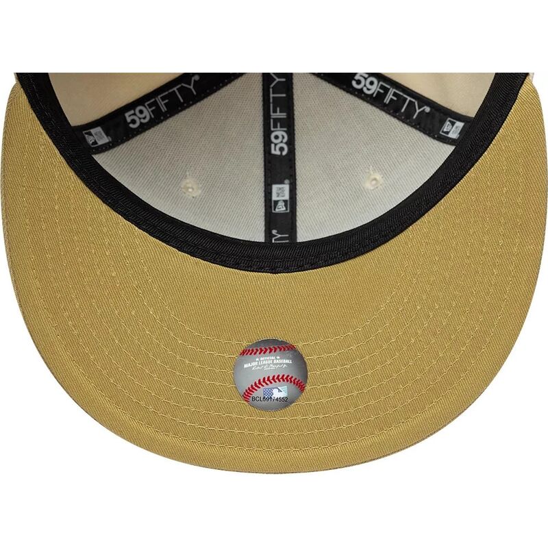 kasketter-flad-beige-tilpasset-59fifty-league-essential-fra-new-york-yankees-mlb-af-new-era