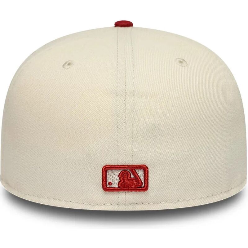 kasketter-flad-beige-tilpasset-59fifty-league-essential-fra-new-york-yankees-mlb-af-new-era