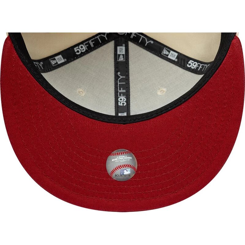 kasketter-flad-beige-tilpasset-59fifty-league-essential-fra-new-york-yankees-mlb-af-new-era