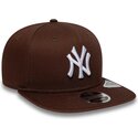 kasketter-flad-brun-snapback-9fifty-original-fit-league-essential-fra-new-york-yankees-mlb-af-new-era