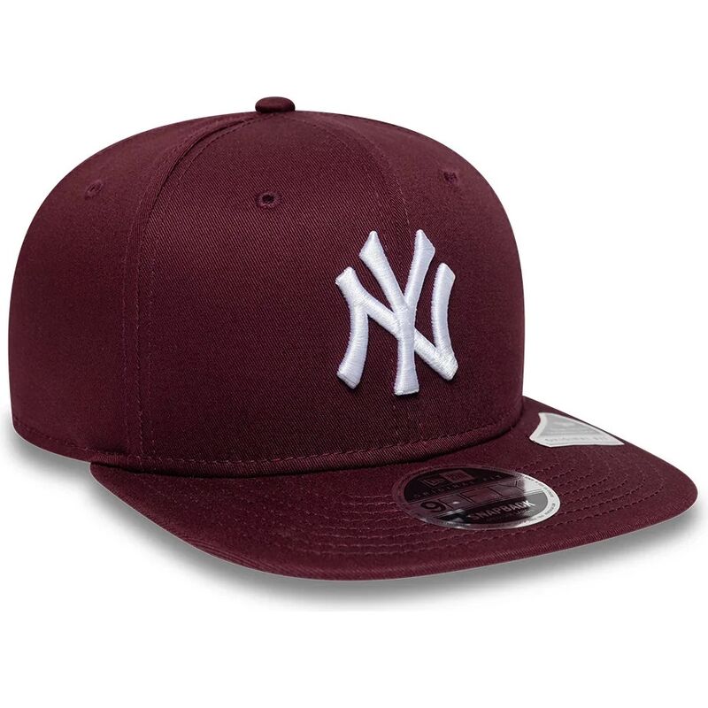 kasketter-flad-rod-snapback-9fifty-original-fit-league-essential-fra-new-york-yankees-mlb-af-new-era