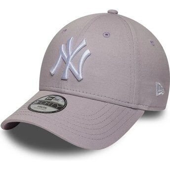 Kasketter buet violet justerbar rem til barn 9FORTY League Essential fra New York Yankees MLB af New Era