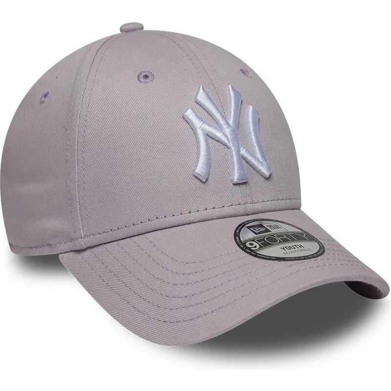 kasketter-buet-violet-justerbar-rem-til-barn-9forty-league-essential-fra-new-york-yankees-mlb-af-new-era