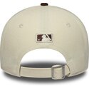 kasketter-buet-beige-justerbar-rem-9forty-m-crown-fabric-mix-fra-new-york-yankees-mlb-af-new-era
