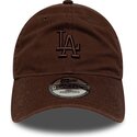 kasketter-buet-brun-justerbar-rem-9twenty-washed-midi-fra-los-angeles-dodgers-mlb-af-new-era