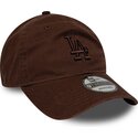 kasketter-buet-brun-justerbar-rem-9twenty-washed-midi-fra-los-angeles-dodgers-mlb-af-new-era