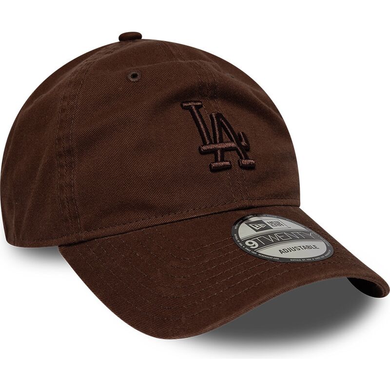 kasketter-buet-brun-justerbar-rem-9twenty-washed-midi-fra-los-angeles-dodgers-mlb-af-new-era