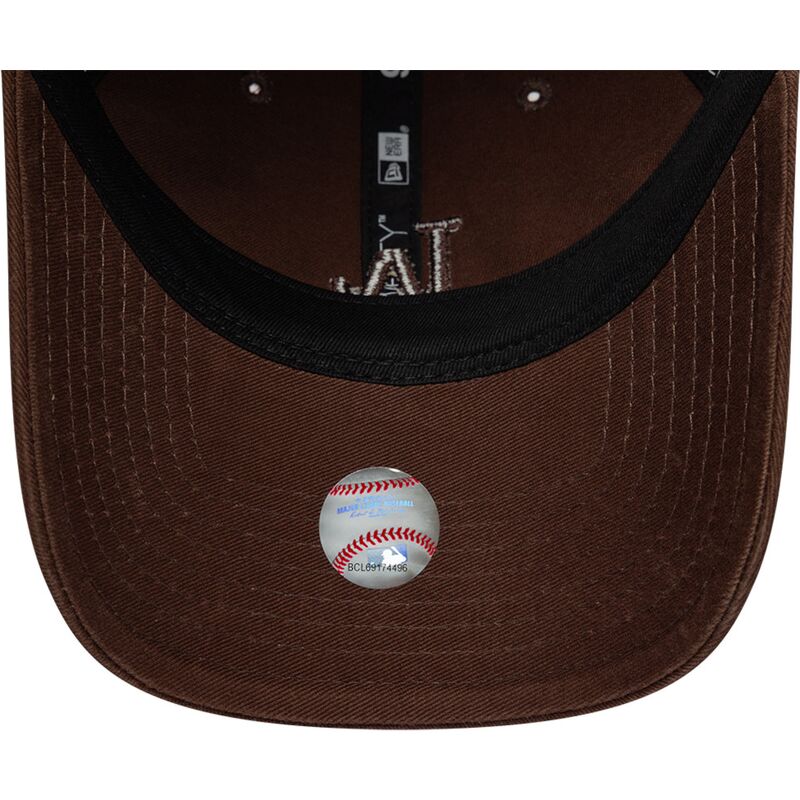 kasketter-buet-brun-justerbar-rem-9twenty-washed-midi-fra-los-angeles-dodgers-mlb-af-new-era