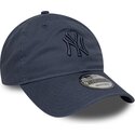 kasketter-buet-bla-justerbar-rem-9twenty-washed-midi-fra-new-york-yankees-mlb-af-new-era