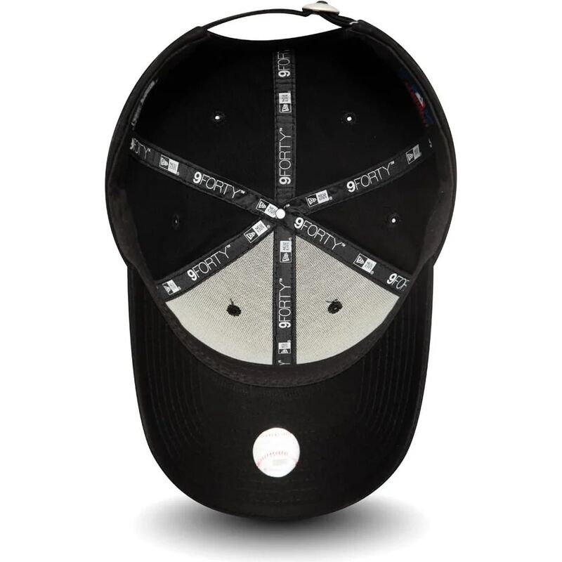 sort-justerbar-curved-kasket-med-sort-logo-9forty-league-essential-fra-los-angeles-dodgers-mlb-fra-new-era