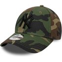 buet-kasket-med-camouflage-justerbar-til-dreng-9forty-league-essential-fra-new-york-yankees-mlb-fra-new-era