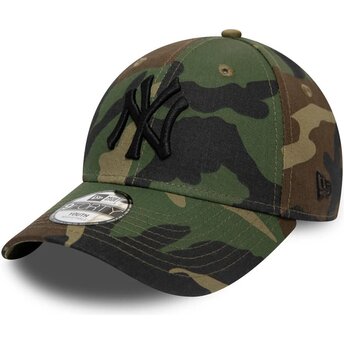 Kasketter buet camouflage justerbar rem til barn 9FORTY League Essential fra New York Yankees MLB af New Era