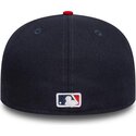 flad-kasket-marinebla-og-rod-justeret-59fifty-ac-perf-fra-atlanta-braves-mlb-fra-new-era