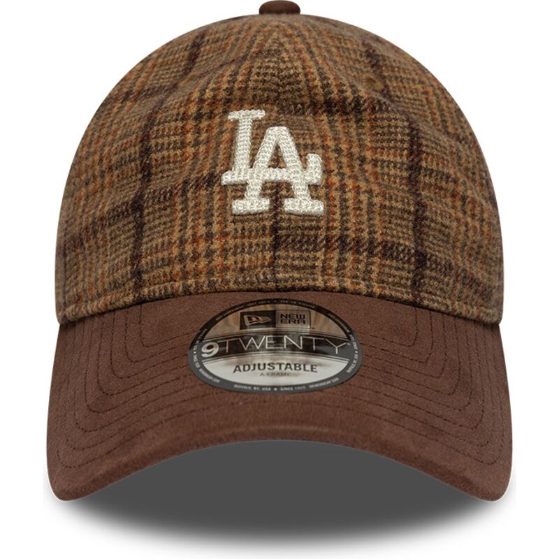 kasketter-buet-brun-justerbar-rem-9twenty-mix-check-fra-los-angeles-dodgers-mlb-af-new-era kasketter-buet-brun-justerbar-rem-9twenty-mix-check-fra-los-angeles-dodgers-mlb-af-new-era