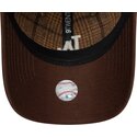 kasketter-buet-brun-justerbar-rem-9twenty-mix-check-fra-los-angeles-dodgers-mlb-af-new-era