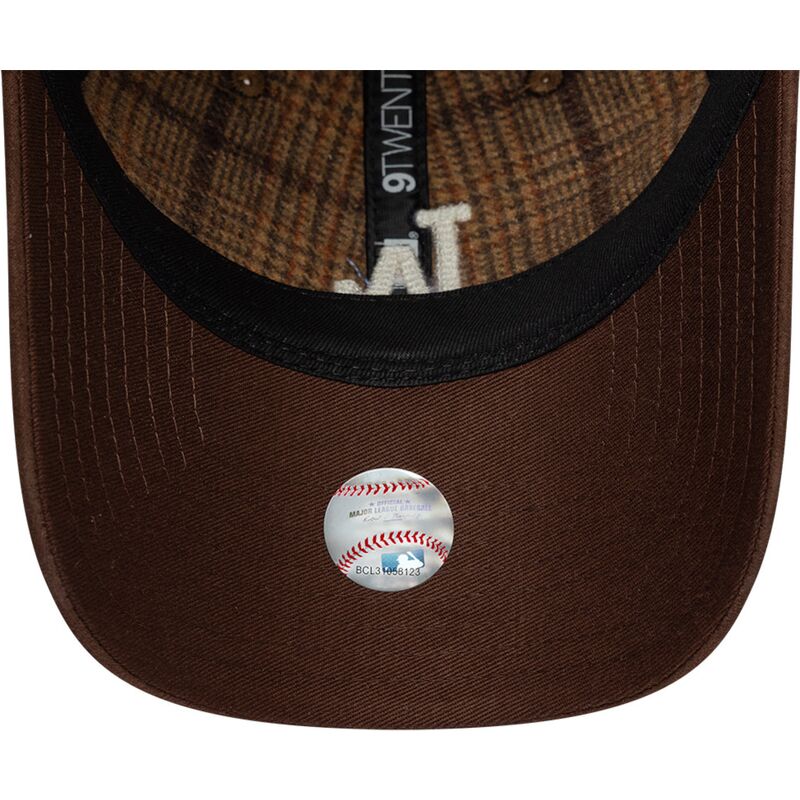 kasketter-buet-brun-justerbar-rem-9twenty-mix-check-fra-los-angeles-dodgers-mlb-af-new-era kasketter-buet-brun-justerbar-rem-9twenty-mix-check-fra-los-angeles-dodgers-mlb-af-new-era