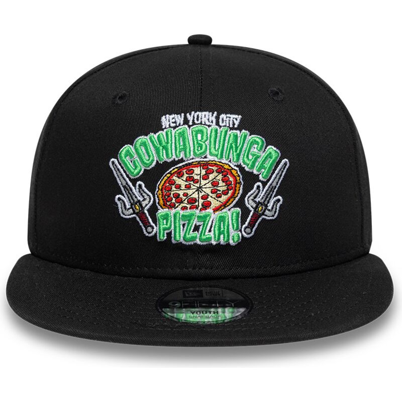 kasketter-flad-sort-snapback-til-barn-9fifty-cowabunga-pizza-fra-tortugas-ninja-af-new-era