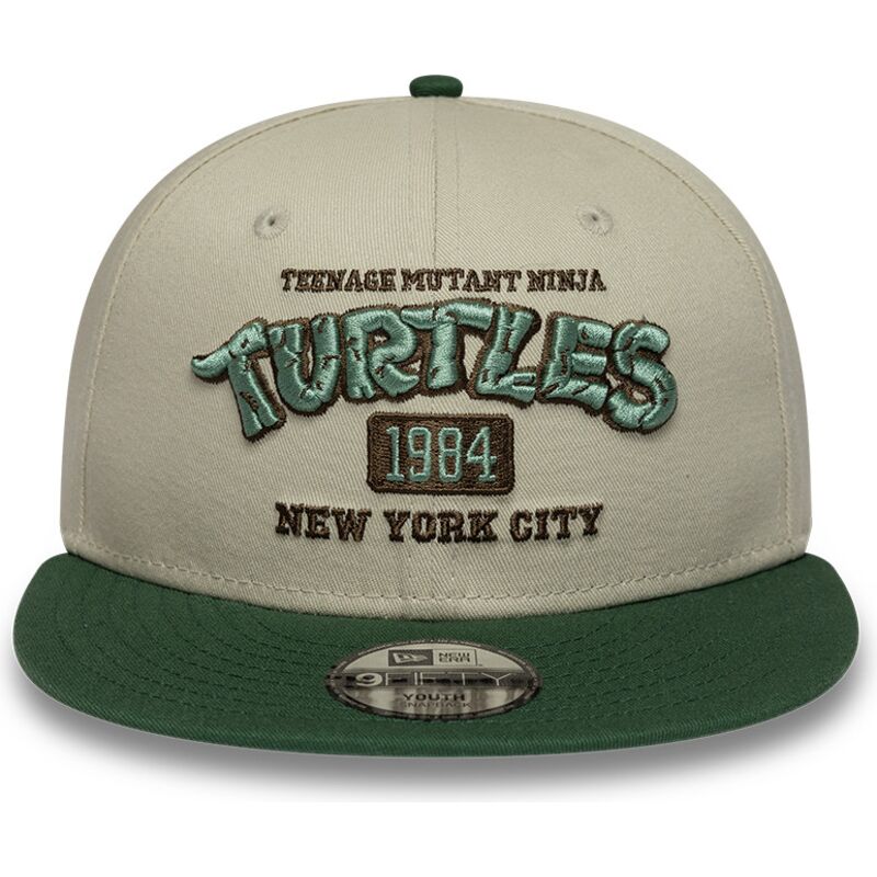 kasketter-flad-gron-snapback-til-barn-9fifty-fra-tortugas-ninja-af-new-era