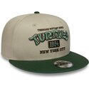 kasketter-flad-gron-snapback-til-barn-9fifty-fra-tortugas-ninja-af-new-era