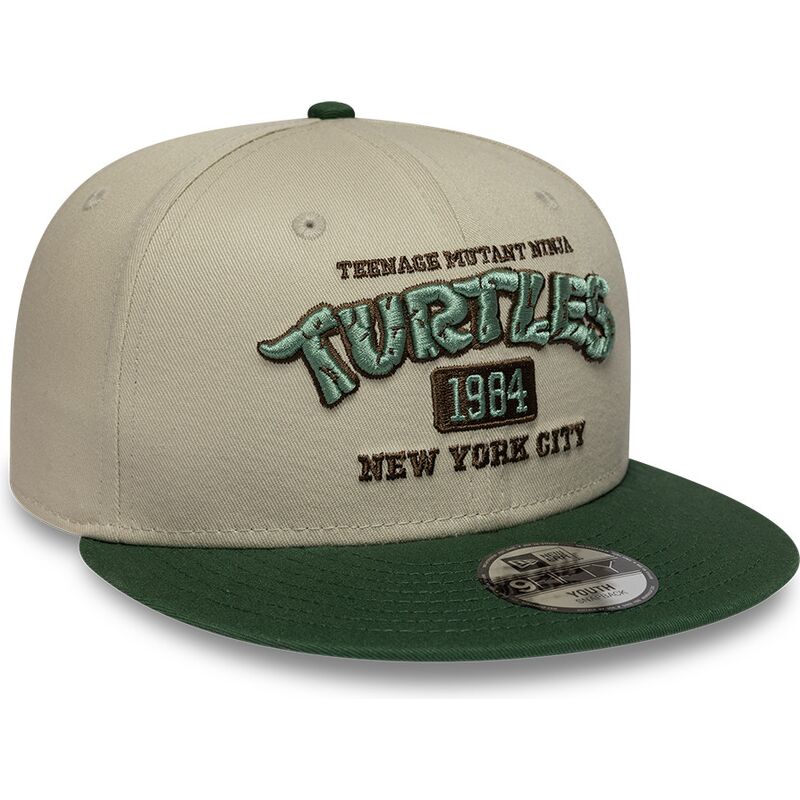 kasketter-flad-gron-snapback-til-barn-9fifty-fra-tortugas-ninja-af-new-era