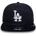 kasketter-flad-marinebla-snapback-9fifty-cord-visor-fra-los-angeles-dodgers-mlb-af-new-era