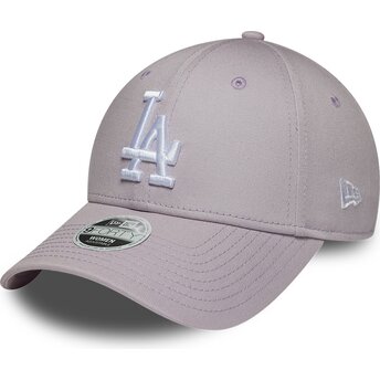 Kasketter buet violet justerbar rem 9FORTY League Essential fra Los Angeles Dodgers MLB af New Era