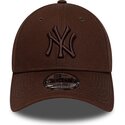 kasketter-buet-brun-justerbar-rem-9forty-league-essential-fra-new-york-yankees-mlb-af-new-era