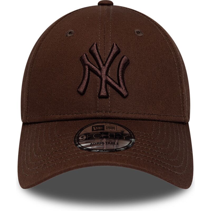 kasketter-buet-brun-justerbar-rem-9forty-league-essential-fra-new-york-yankees-mlb-af-new-era