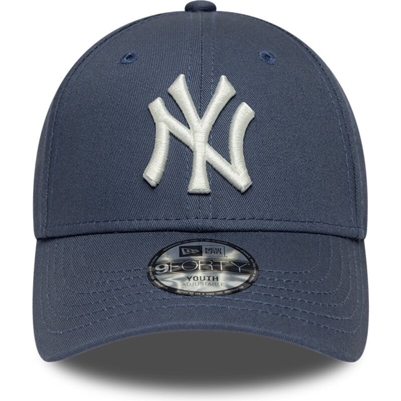 kasketter-buet-bla-justerbar-rem-til-barn-9forty-league-essential-fra-new-york-yankees-mlb-af-new-era