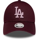 kasketter-buet-rod-justerbar-rem-rosa-9forty-metallic-fra-los-angeles-dodgers-mlb-af-new-era