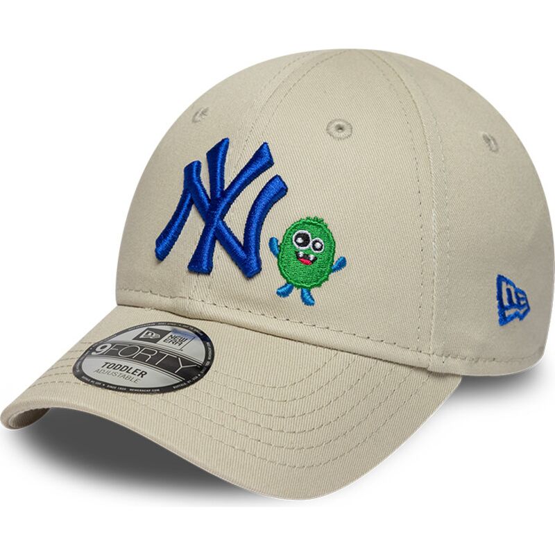 kasketter-buet-beige-justerbar-rem-9forty-monster-icon-fra-new-york-yankees-mlb-af-new-era