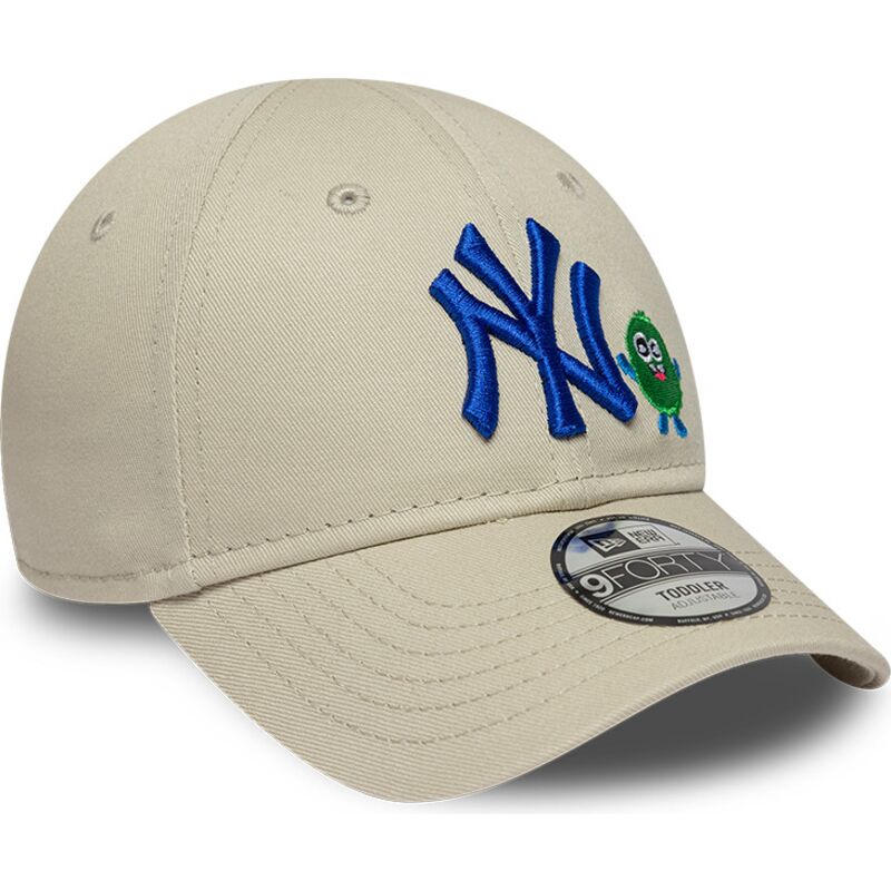 kasketter-buet-beige-justerbar-rem-9forty-monster-icon-fra-new-york-yankees-mlb-af-new-era