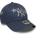 kasketter-buet-bla-justerbar-rem-til-barn-9forty-space-glow-in-the-dark-fra-new-york-yankees-mlb-af-new-era