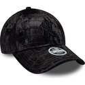 kasketter-buet-sort-justerbar-rem-9forty-pattern-velour-fra-new-york-yankees-mlb-af-new-era