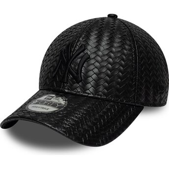 Kasketter buet sort snapback 9FORTY PU Weave fra New York Yankees MLB af New Era