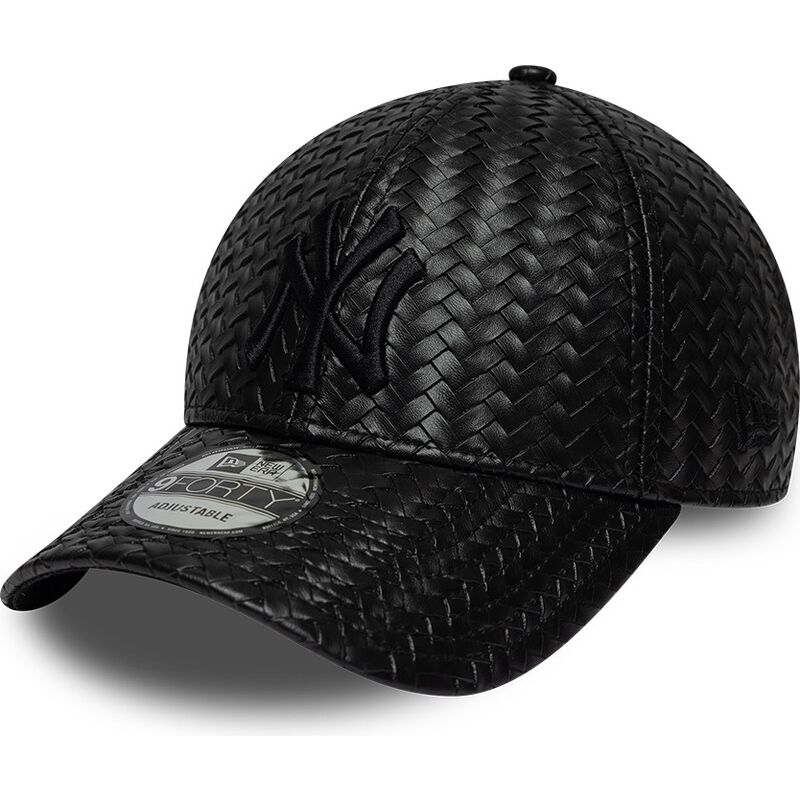 kasketter-buet-sort-snapback-9forty-pu-weave-fra-new-york-yankees-mlb-af-new-era