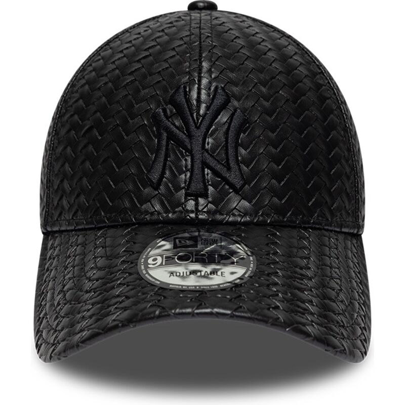 kasketter-buet-sort-snapback-9forty-pu-weave-fra-new-york-yankees-mlb-af-new-era