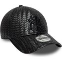 kasketter-buet-sort-snapback-9forty-pu-weave-fra-new-york-yankees-mlb-af-new-era