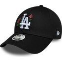 kasketter-buet-sort-snapback-9forty-rose-sequin-fra-los-angeles-dodgers-mlb-af-new-era