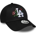 kasketter-buet-sort-snapback-9forty-rose-sequin-fra-los-angeles-dodgers-mlb-af-new-era