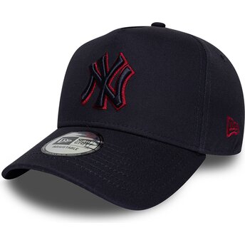 Kasketter buet marineblå snapback 9FORTY E Frame Team Outline fra New York Yankees MLB af New Era