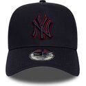 kasketter-buet-marinebla-snapback-9forty-e-frame-team-outline-fra-new-york-yankees-mlb-af-new-era