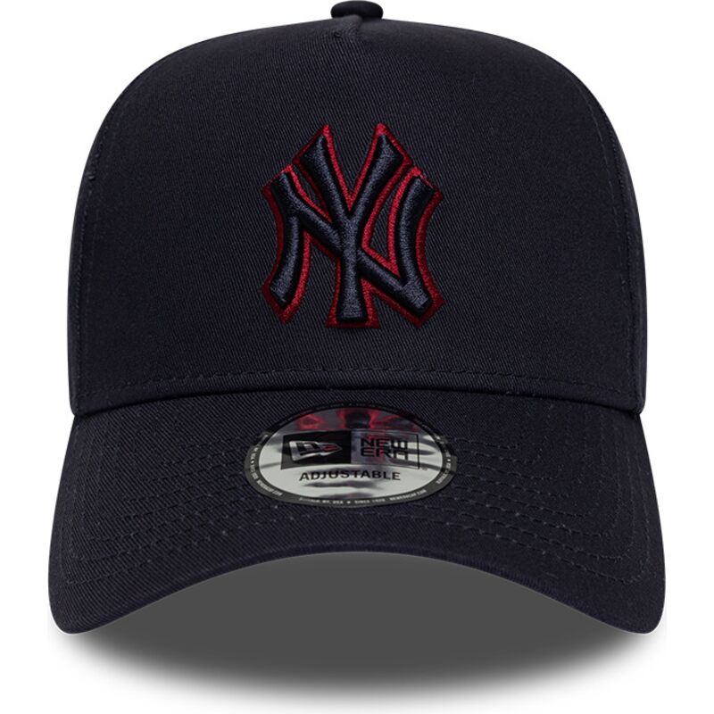 kasketter-buet-marinebla-snapback-9forty-e-frame-team-outline-fra-new-york-yankees-mlb-af-new-era