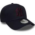 kasketter-buet-marinebla-snapback-9forty-e-frame-team-outline-fra-new-york-yankees-mlb-af-new-era