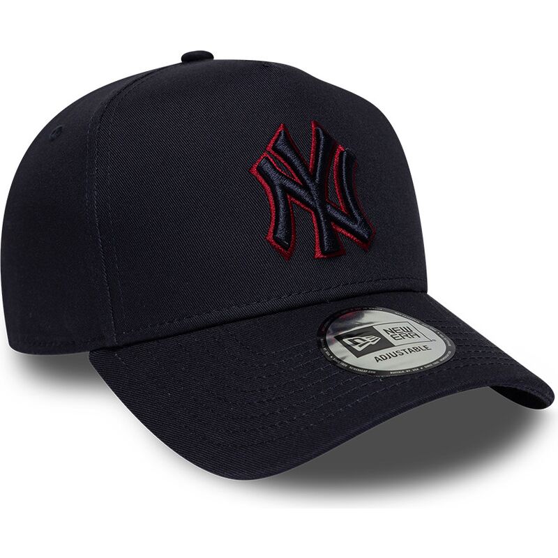 kasketter-buet-marinebla-snapback-9forty-e-frame-team-outline-fra-new-york-yankees-mlb-af-new-era